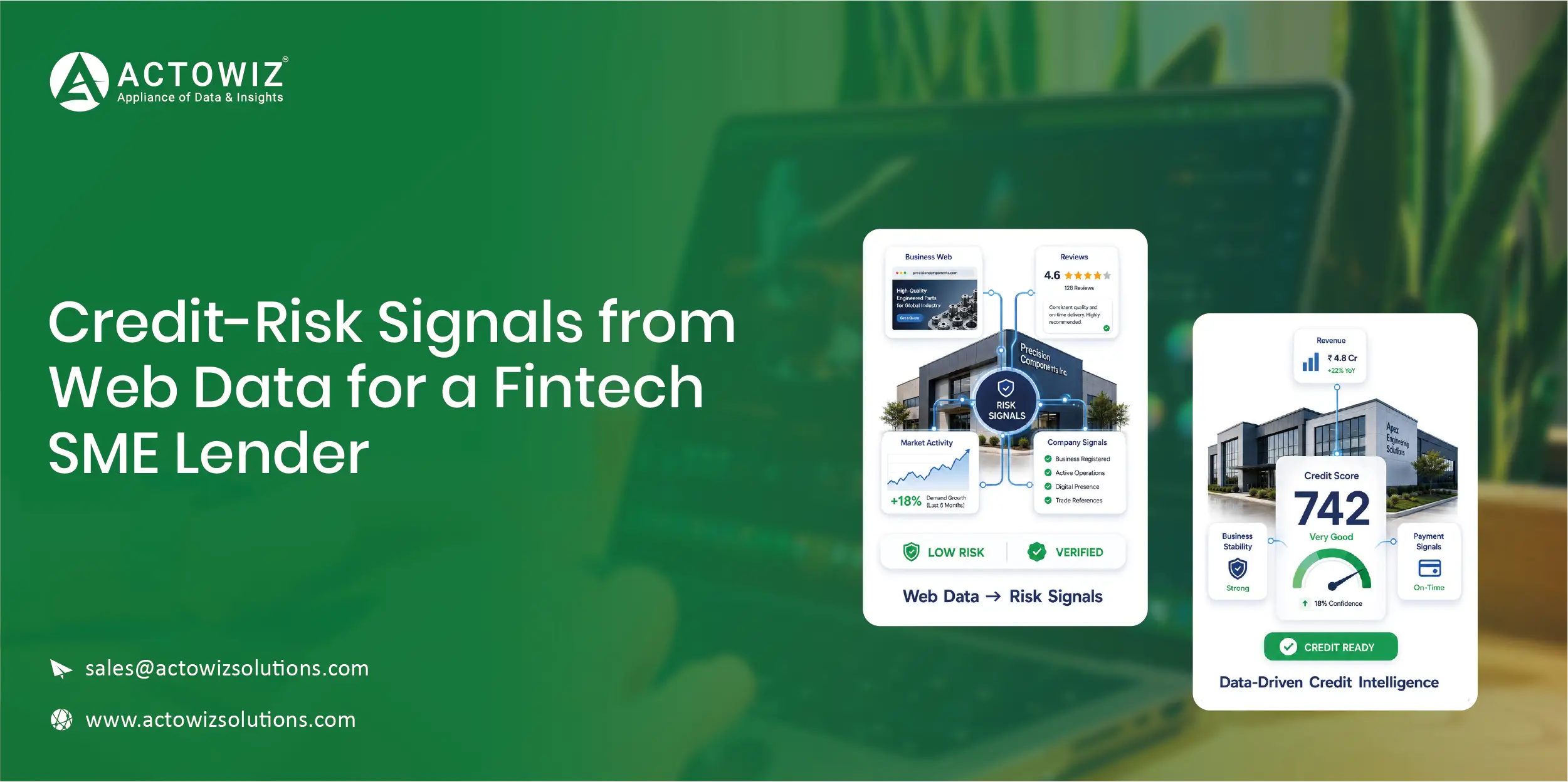 Credit-Risk Signals from Web Data for a Fintech SME Lender